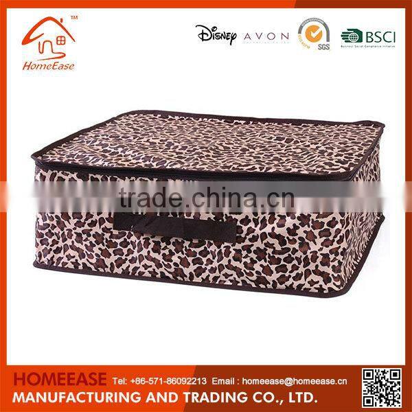 Wholesale collapsible made in china novelty leopard storage box