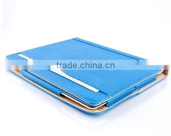 TAN LEATHER CASE FOR IPAD AIR 2,SMART LEATHER CASE FOR APPLE iPAD AIR 2 WITH SLEEP WAKE