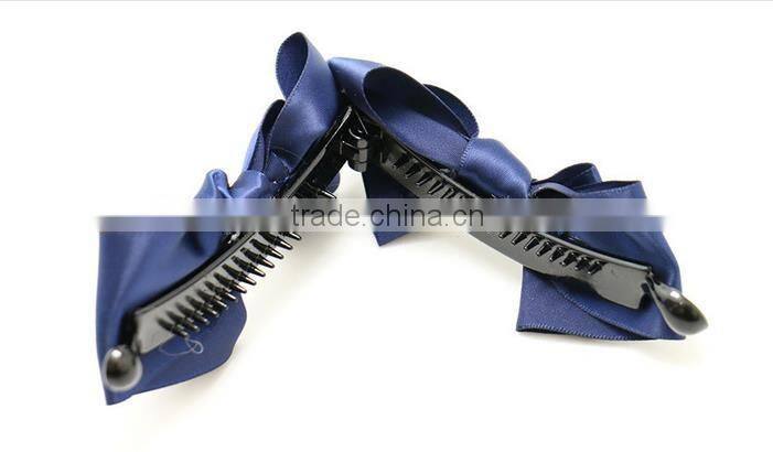 wholesale price fabric make hair bow banana clip hair accessories wholesale