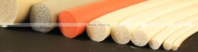 Silicone sponge strip round