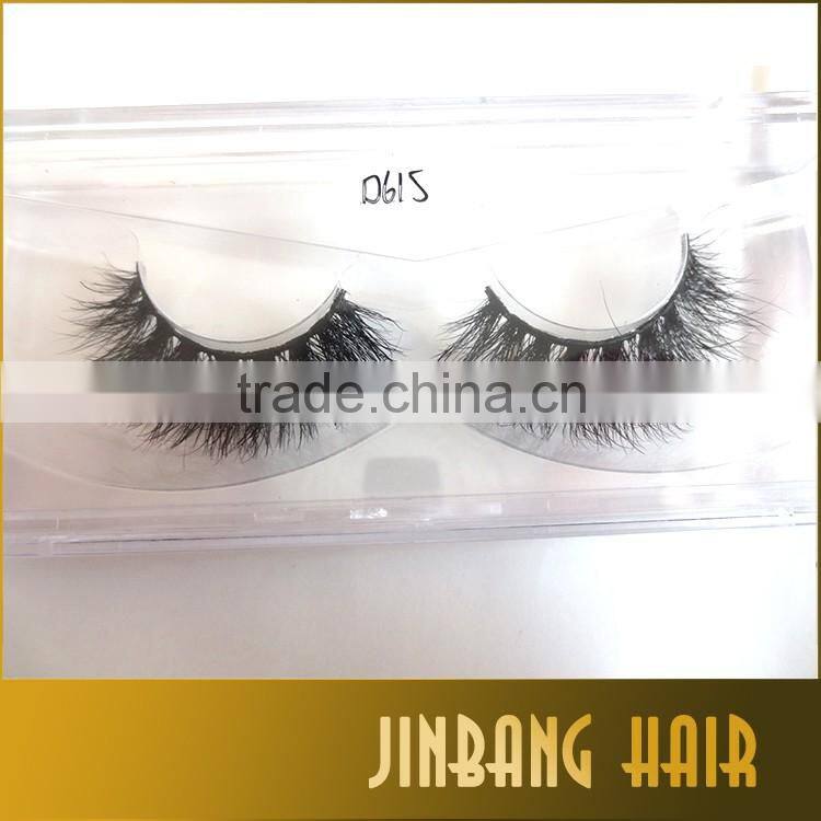 Top quality thick 3D615 false mink eyelash extension makeup nature long fake eyelashes