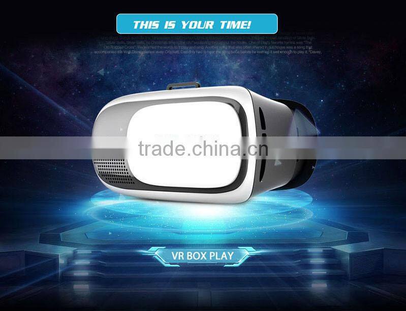 Large Helmet Headset Adjust Cardboard VR BOX FOV 3D VR Virtual Reality 3D Video Glasses For iPhone 6 IOS Android OS