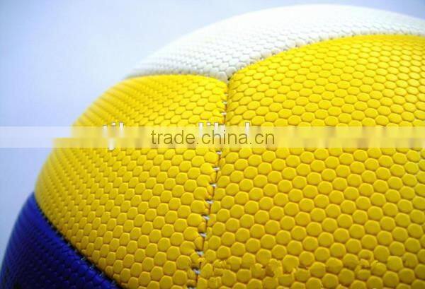 Soft feeling sponge backing PVC foamed beach volleyball