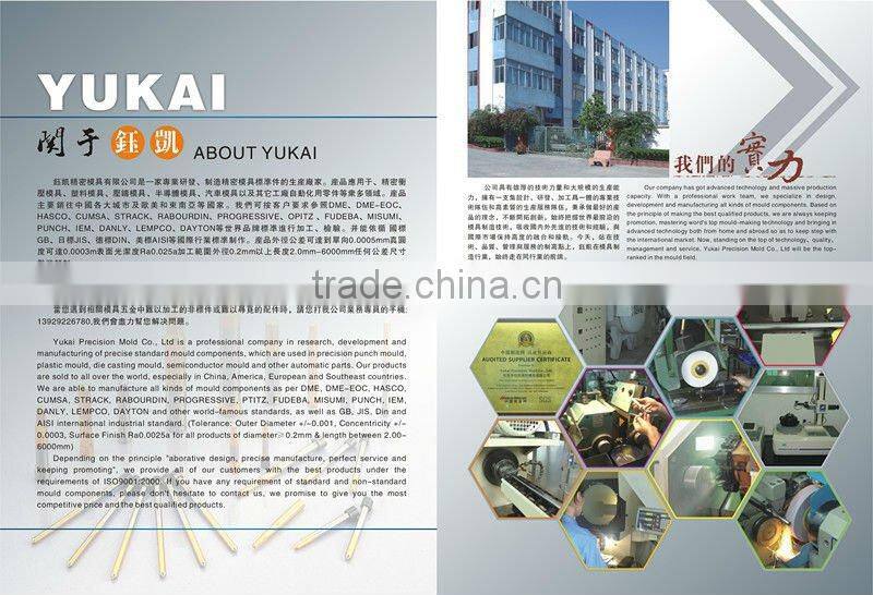 Straight moulds MISUMI injection mould din 1530 stainless steel ejector pin