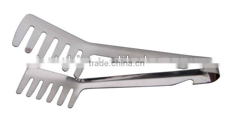 9" Steel Food Serving Christmas Tong with Tree