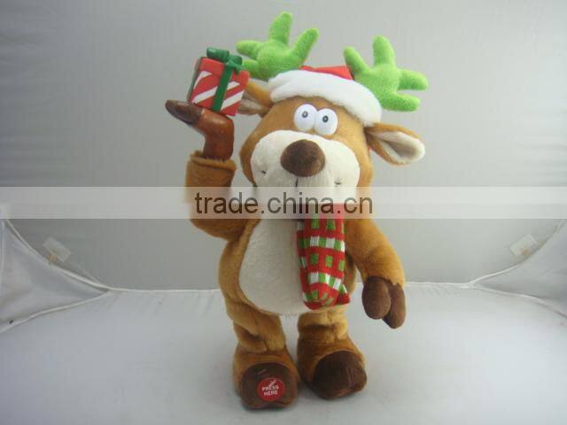 Funny plush stuffed dancing toy for Christmas gifts