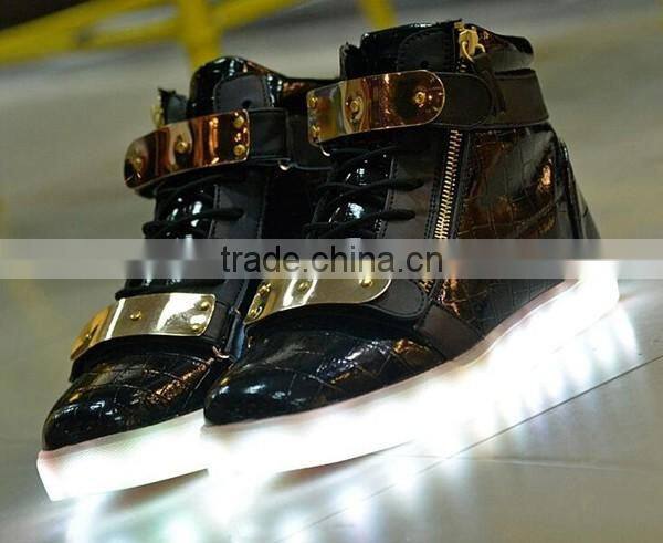 Fashion adult led sneakers light shoes 7 colors changeable