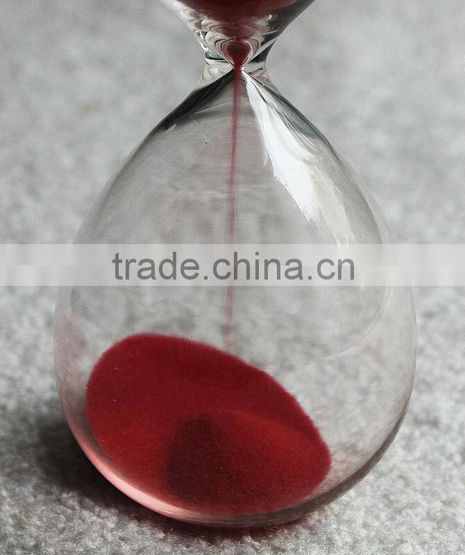 Glass hourglass timer 15min