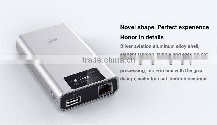 Broadband wireless N wifi router with battery