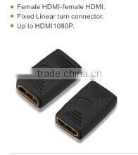 Female HDMI to female HDMI and fixed linear turn connector adapter made in china