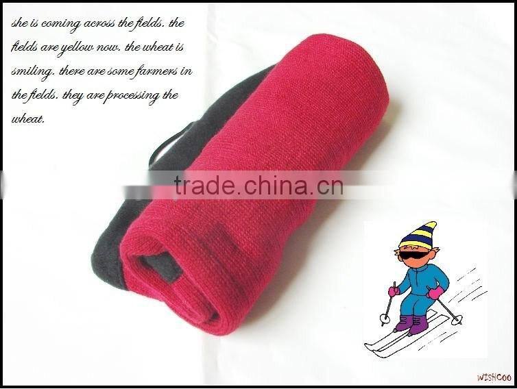 plain color knitted winter neck warmer scarf