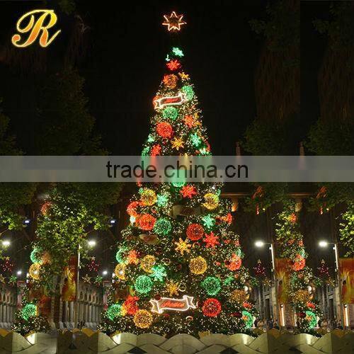 2015 Fantastic mental christmas tree shopping mall ornament