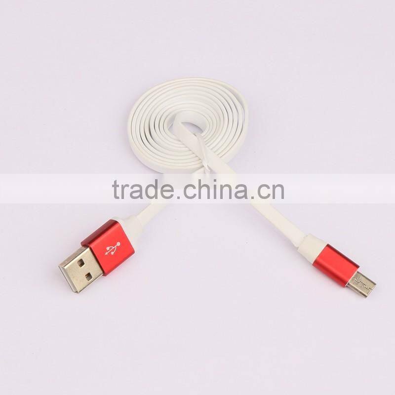 Multi-purpose Fast Charging Cables aluminum alloy head Micro USB Cable Data Only