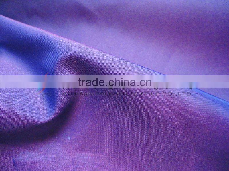 370T nylon/poly taffeta glitter fabric