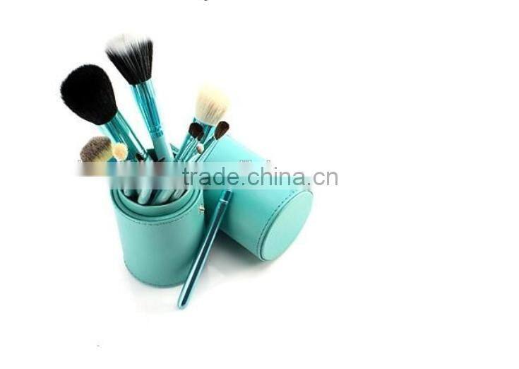 Professional 4 Colors New 12 Pcs Makeup Brush Cosmetic Make Up Brushes Set with Cup Holder Case Kit