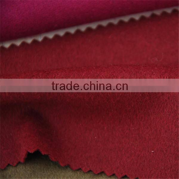 Running super fine wool cashmere blend super soft fleece fabric for woman's winter coats