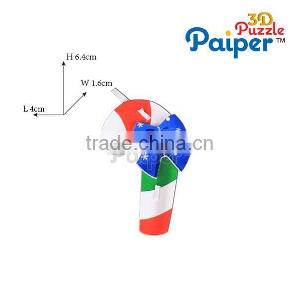 Christmas candy cane 3d effect children jigsaw puzzle