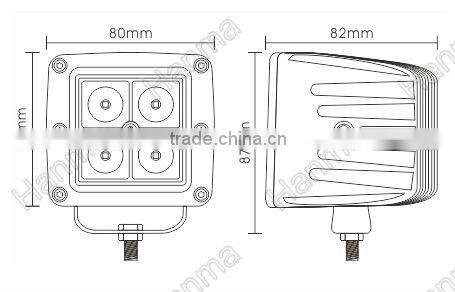 LED drivng light, 1200lm waterproof LED driving light for ATV, off road car, 4WD, SUV, CE, RoHs, IP67, Emark aproval