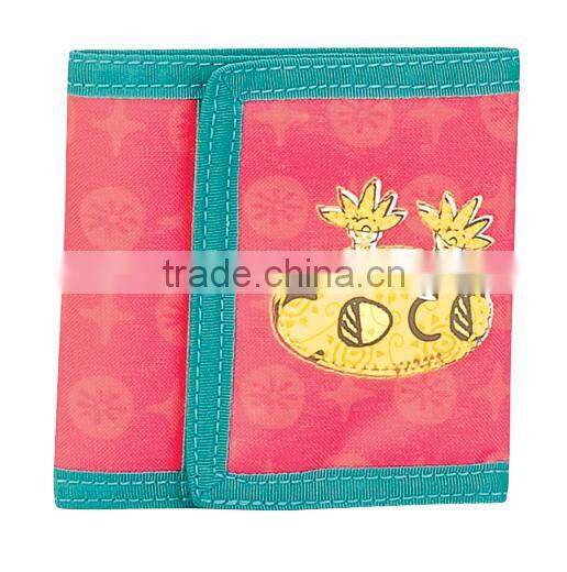 passport wallet, polyester kid coin bag, flower print wallet bag