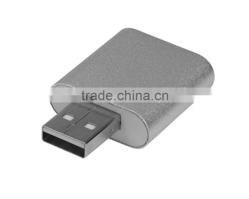 Aluminum USB External Stereo Sound Adapter