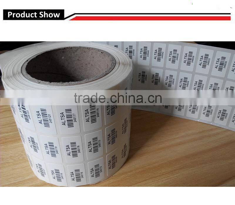 Customized Ultra Destrucitlbe Vinyl Label with barcode