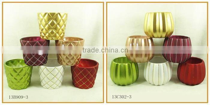 Ceramic mini children china handmade cartoon flower pot