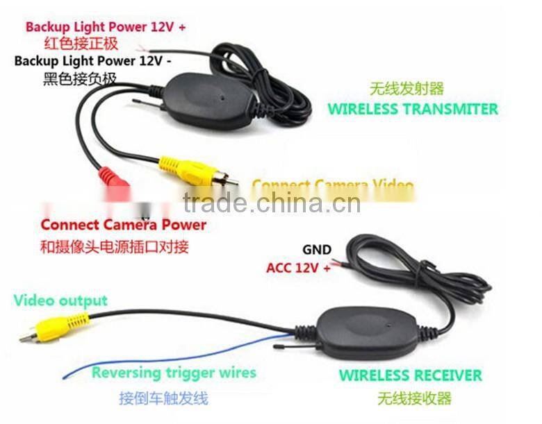 2.4G Wireless Rear View Camera System with digital transmitter and receiver