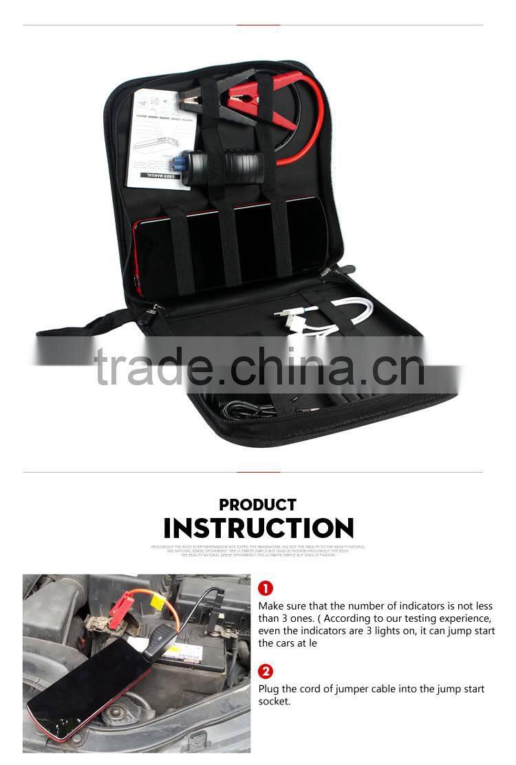 18000mAh diesel cars 10 cylinder cars 5.0L petrol diesel 12v/24v powerful mini auto jump starter lipo car battery