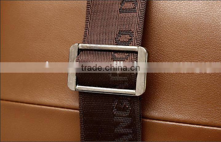 Mens laptop messenger bag genuine leather sling shoulder bag