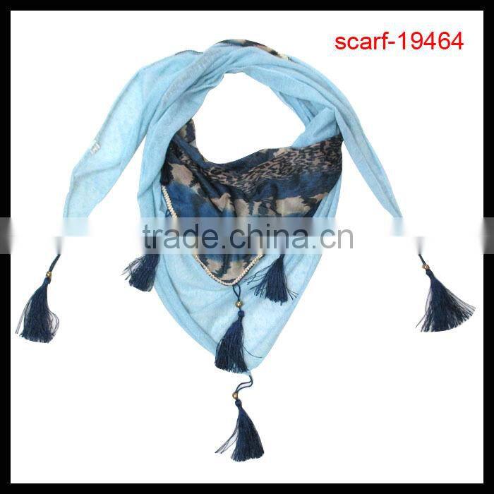 Hot Sale office ladies lace pattern triangle scarf