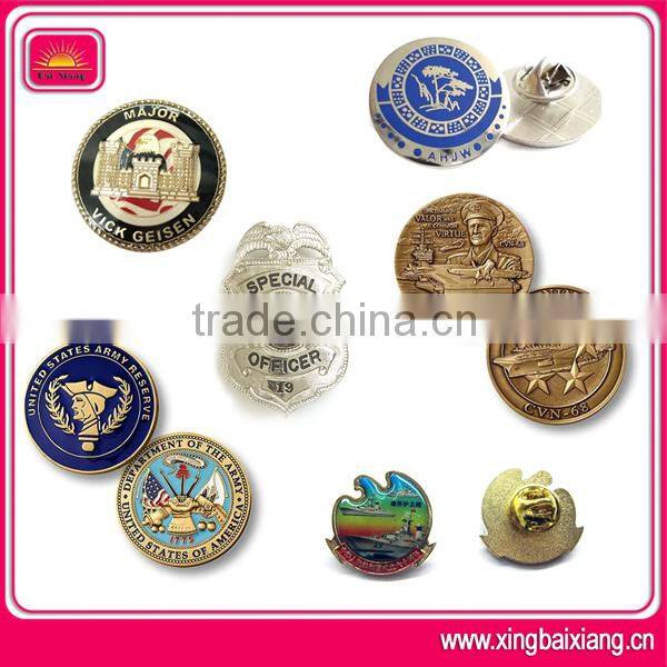 Custom logo school badge, custom metal badge, enamel pin badges