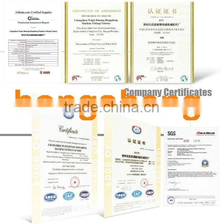 19 Hex wide rim with washer chromeplated wheel bolts