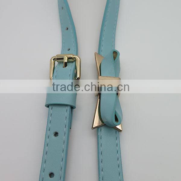 Lady's dual purposel fashion belt with bowknot for dress