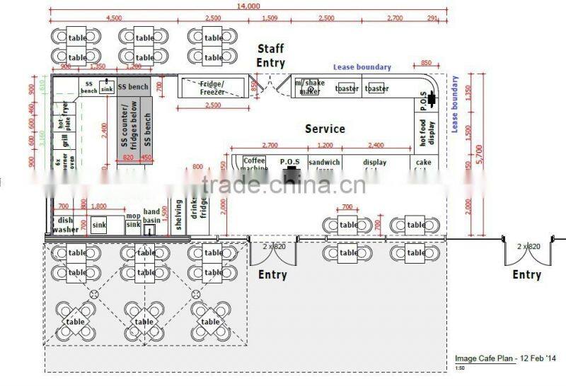 CIFF Restaurant Furniture Table and Chair Set (FOH-BC28)
