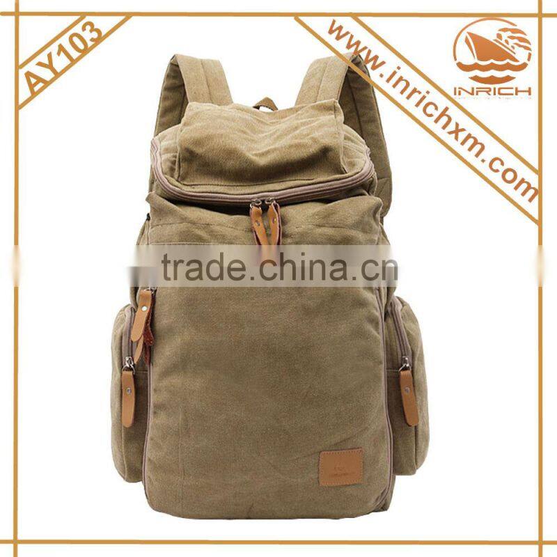 Wholesale Vintage Canvas Hiking Backpack,Rucksack