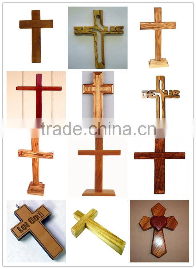Hot sale new design solid pine wood cross small wood cross carved wood cross