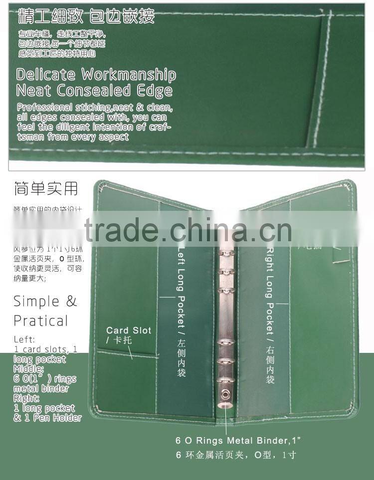 Custom gift A5 conference document leather presentation file folder