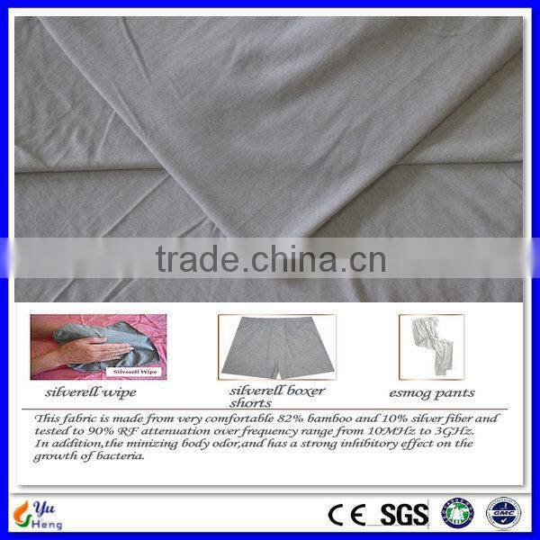 High Quality Bamboo/silver fiber shielding fabric