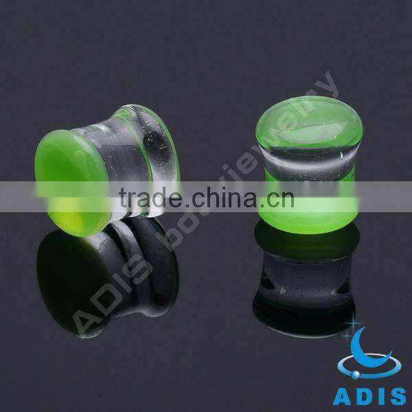 Dongguan 2014 New Glass Ear Expander Piercings Jewelry Plug Earlets Tunnel