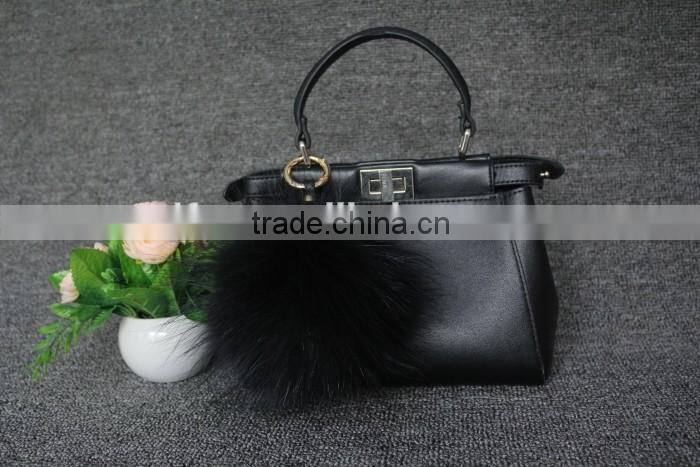 Nice Fur Fashionable Raccoon Fur Ball Fur Keyring