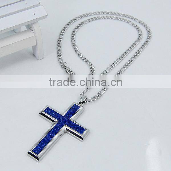 Stainless steel religious cross pendants necklaces
