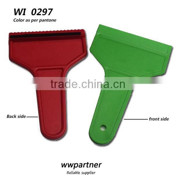 Plastic Car Window Ice Scraper with Glove / storm performers ice scraper / Snow Scraper for Promotion