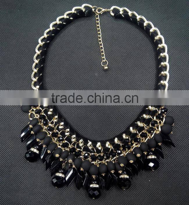 Luxury Crystal Party Necklace Vintage Jewelry Water Drop Collar Necklace New Design 2015