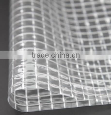 pvc transparent mesh fabric for bag