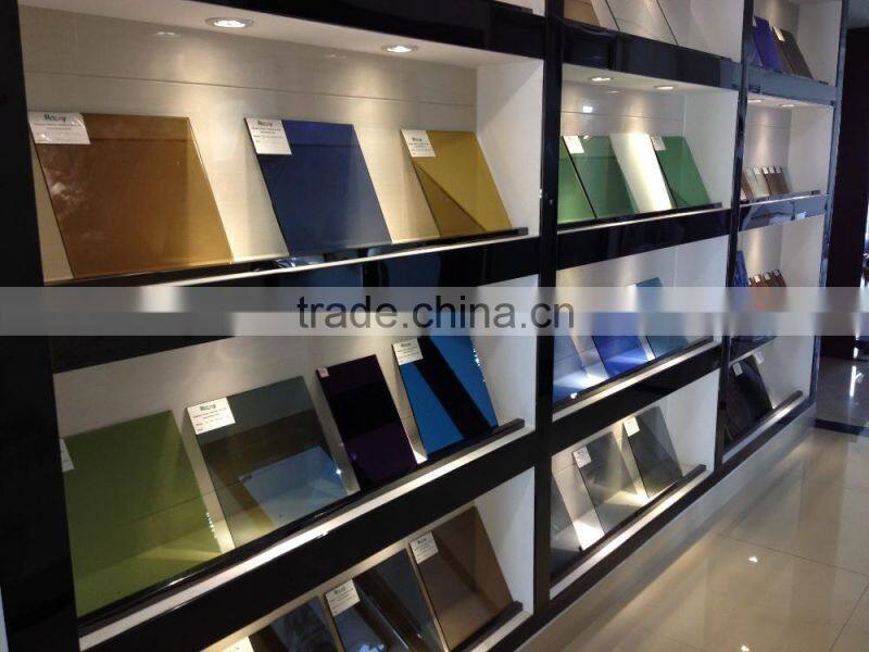 sell 4mm 6mm 5mm light grey reflective glass sheet for building
