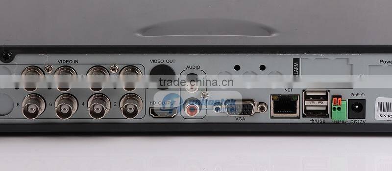 Home Surveillance Security CCTV TVI DVR Kit With 8Ch Full 720P HD-TVI DVR For 8Pcs 1.0MP TVI Cameras KIT