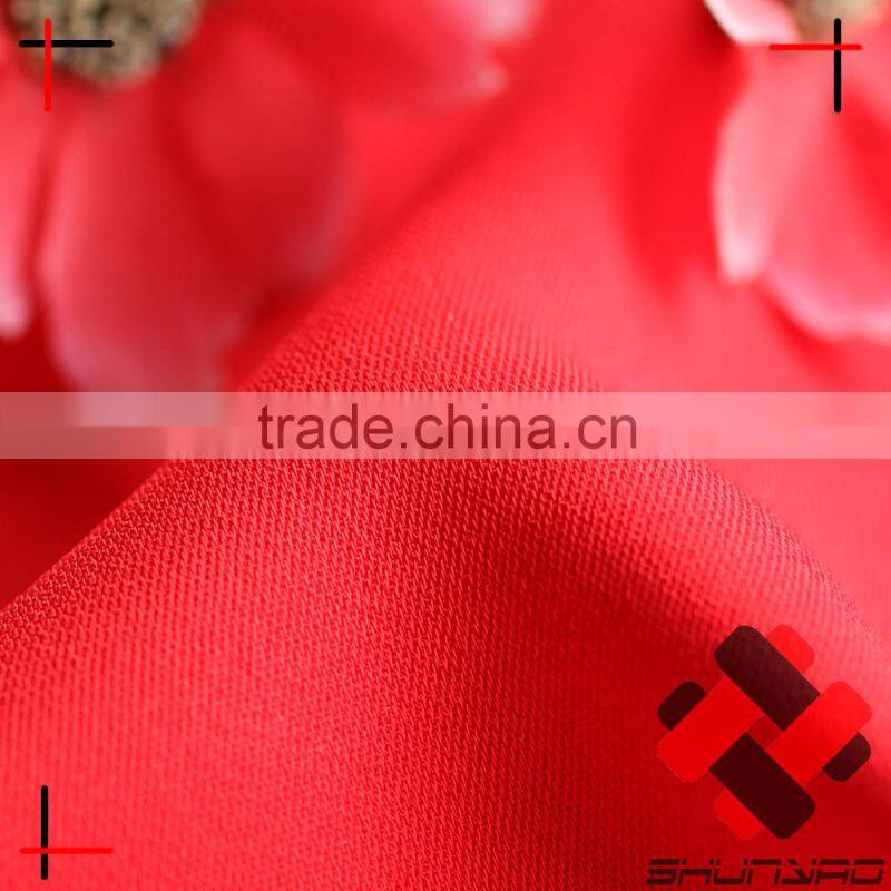 heavy viscose elastane fabric 96%V 4%sp 120DX120D+40D double layer new design spandex viscose georgette for fashion apprarel