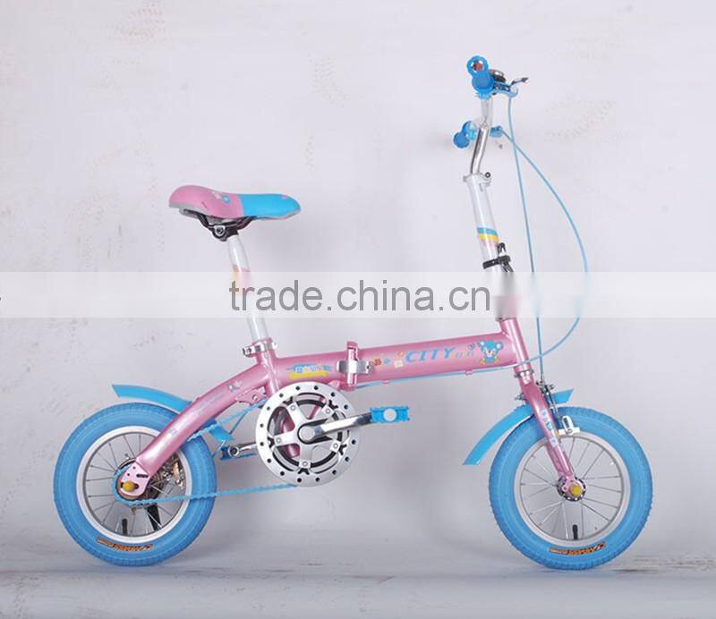 12-inch children folding bike high-carbon steel children bicycle