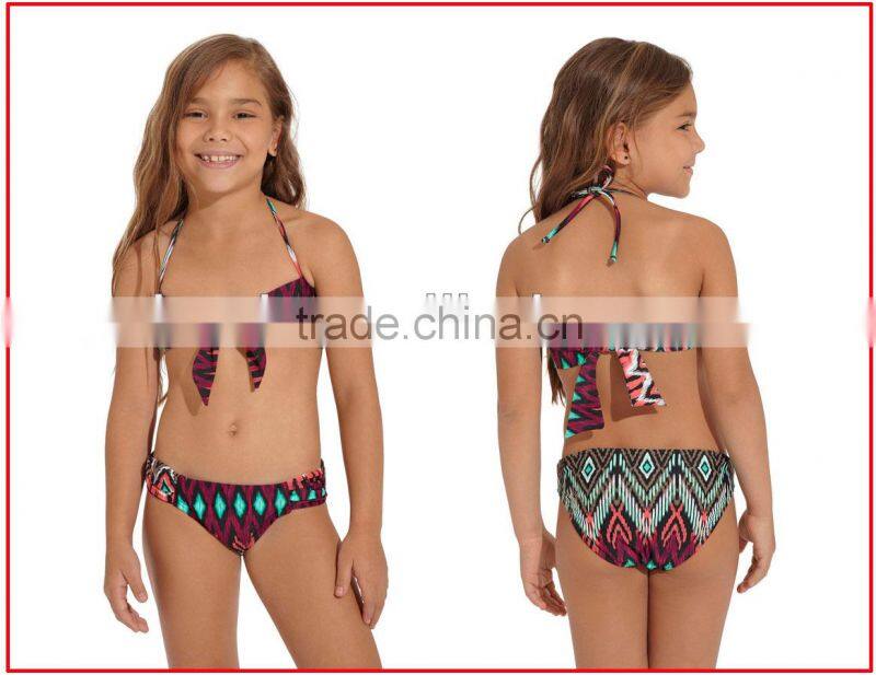 Cute one piece sexy girl photos kids in swimsuits/brightly colored zigzag kids swimming suits/children bikinis swimwear