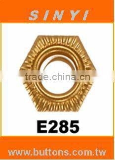 Pattern Shape Eyelet (Grommet), item No.285, Hexagonal
